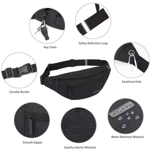 Thumbnail 3 de MAXTOP Large Crossbody Fanny Pack for Women and Men: Hands-Free Convenience with Reflective Detail