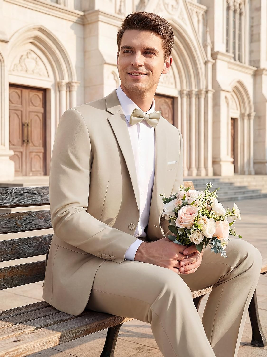 Detalle 2 de MAGE MALE Men's Suit Set, Slim Fit