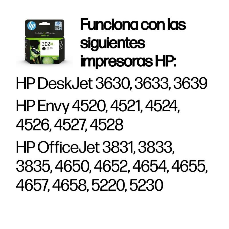 Thumbnail 2 de HP 302XL Negro: Cartucho de tinta original de alta capacidad