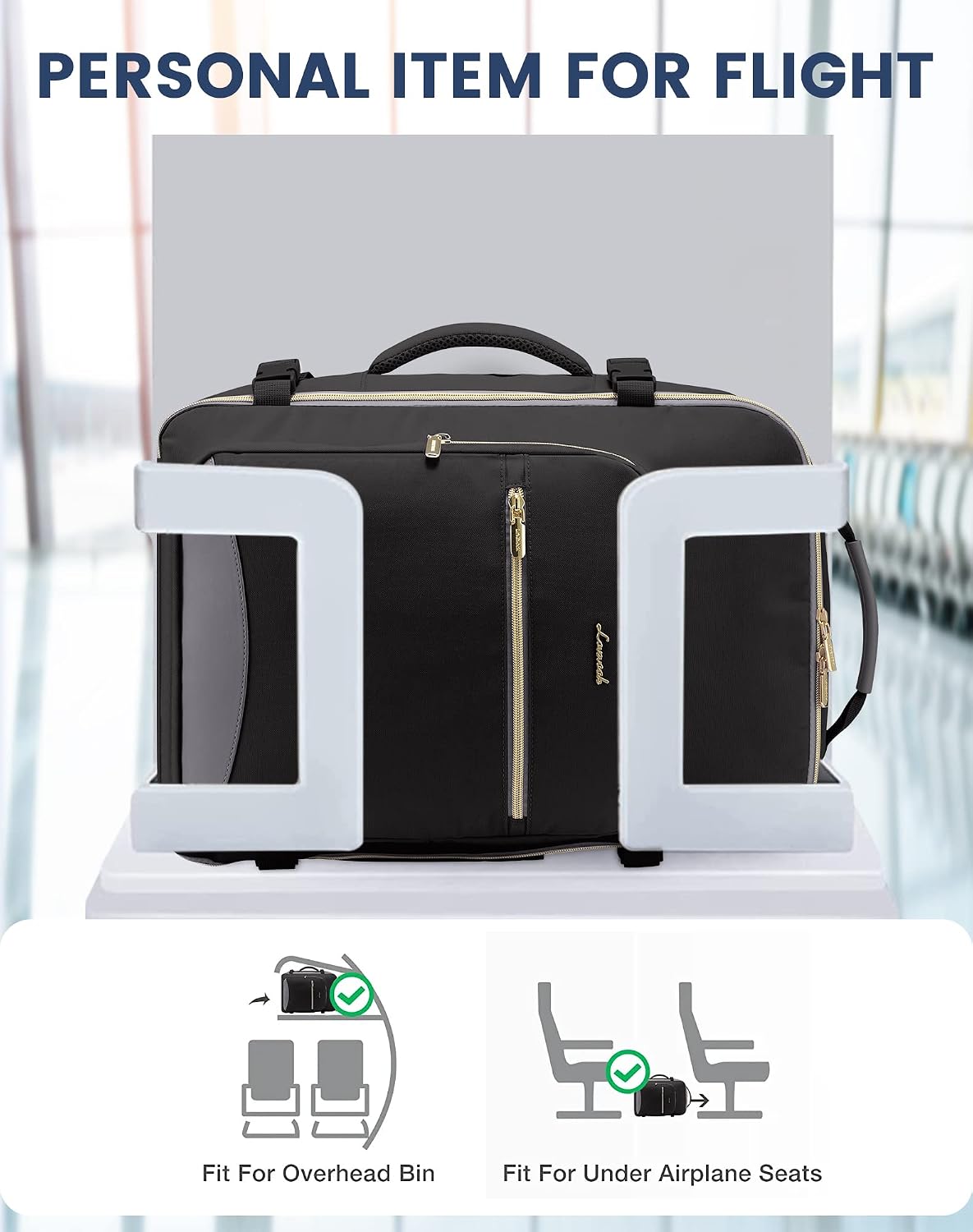 Thumbnail 2 de LOVEVOOK Handgepäck Reiserucksack 40L
