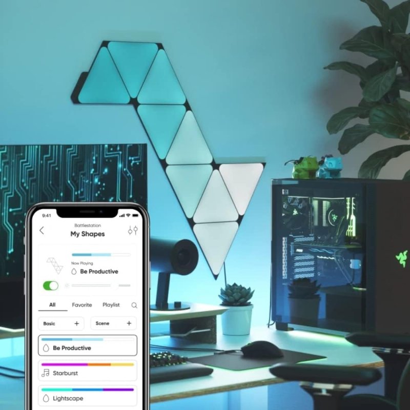 Thumbnail 1 de Nanoleaf Shapes Ultra Black - Kit de Inicio 9 Paneles
