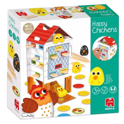 Detalle de Goula Happy Chickens: juego de mesa educativo para preescolar, 3+ años