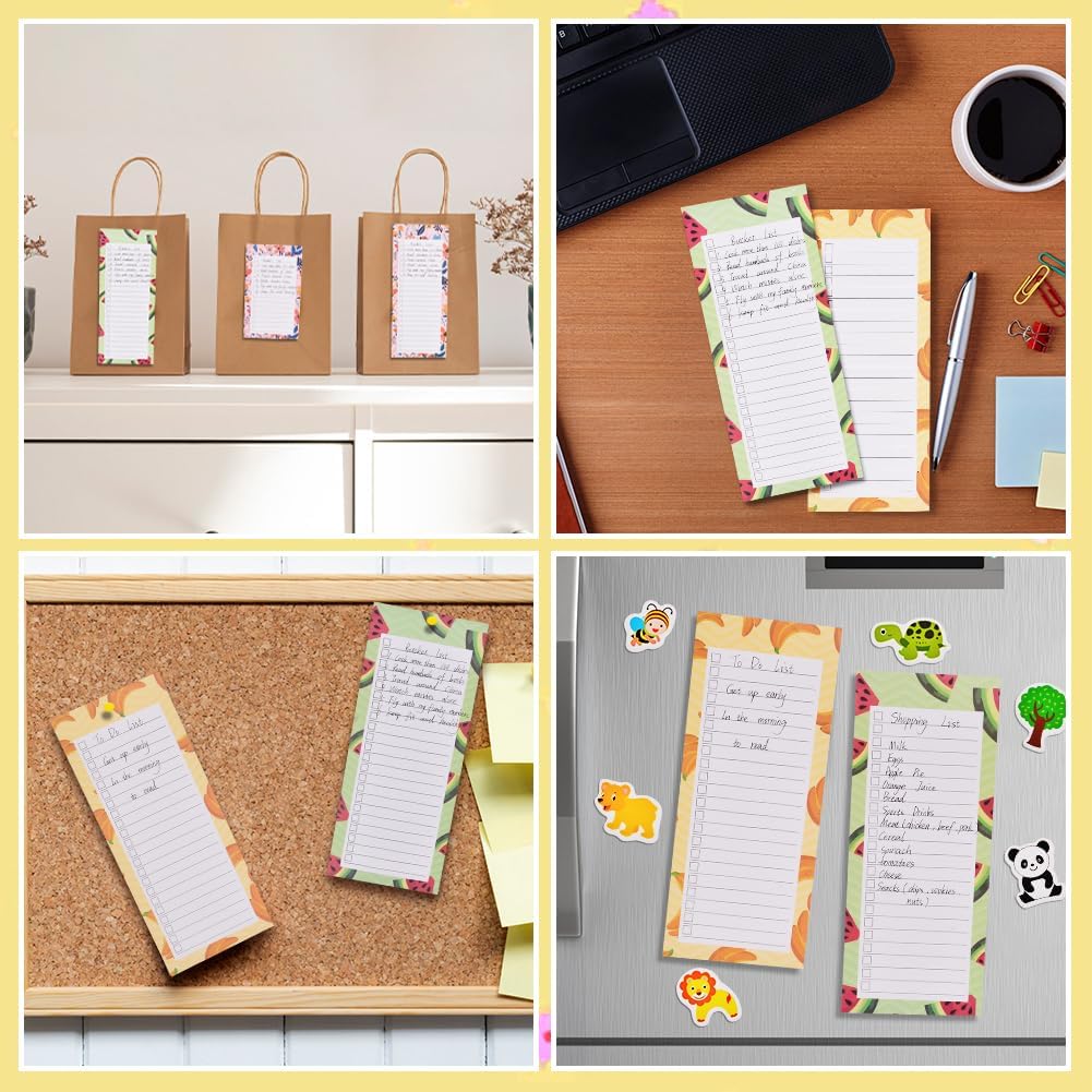 Detalle 2 de AUAUY M1-3789137 magnetische koelkastnotitieblokken met fruitmotief
