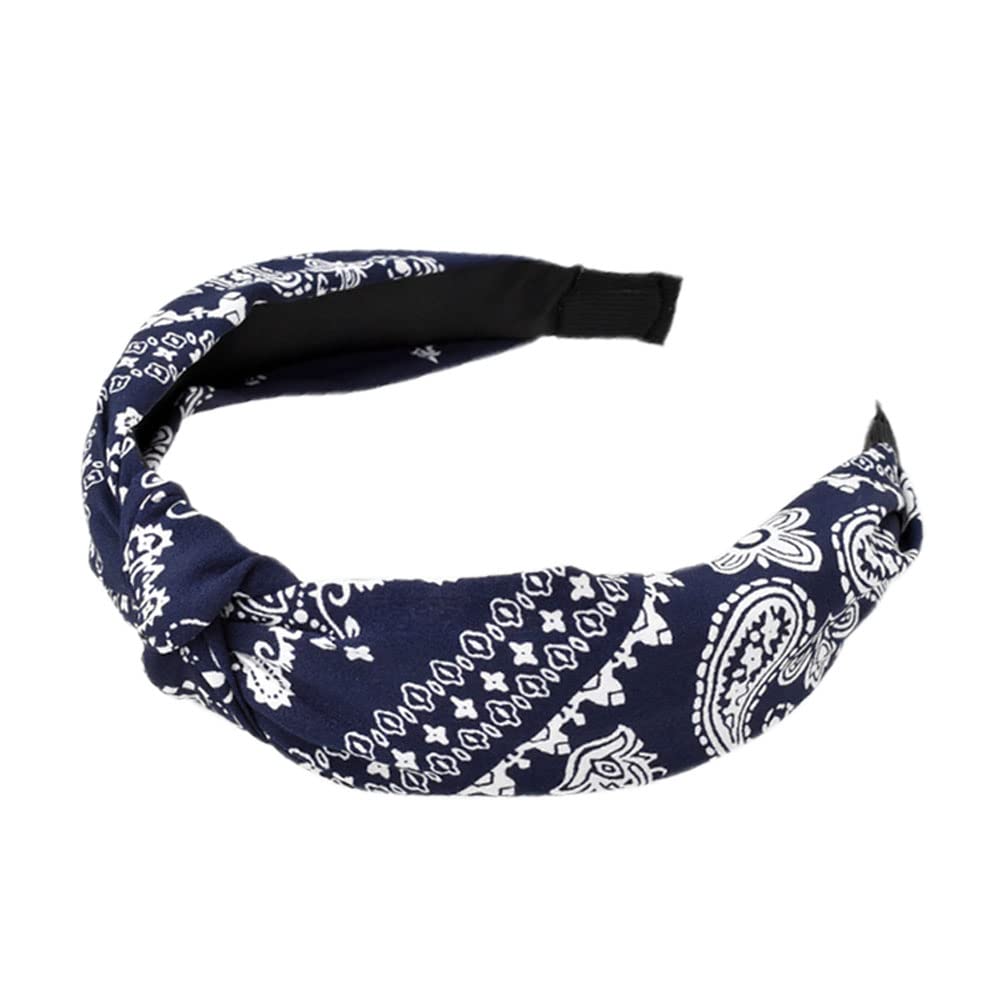 Detalle 2 de HUANMAYE Stirnbänder Boho Wide Knot 4-teilig