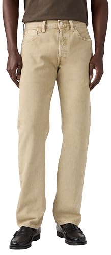 Detalle de Levi's Homme Jean 501 Original Lightweight Yellow Sand Garment Dye Beige 34 32