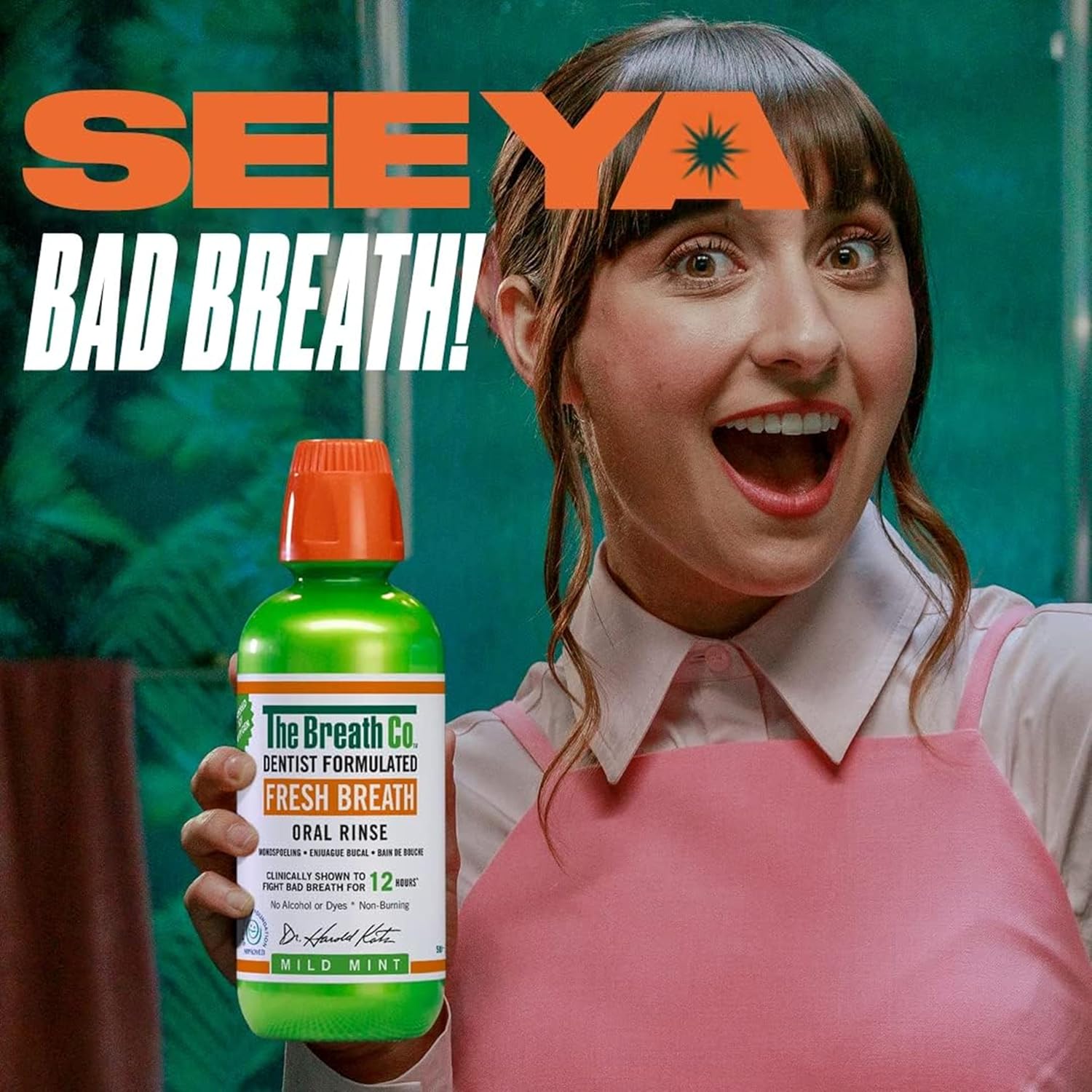 Thumbnail 2 de The Breath Co. Alcohol Free Mouthwash – Dentist Formulated Oral Rinse for 12 Hours of Fresh Breath (Mild Mint, 500ml)