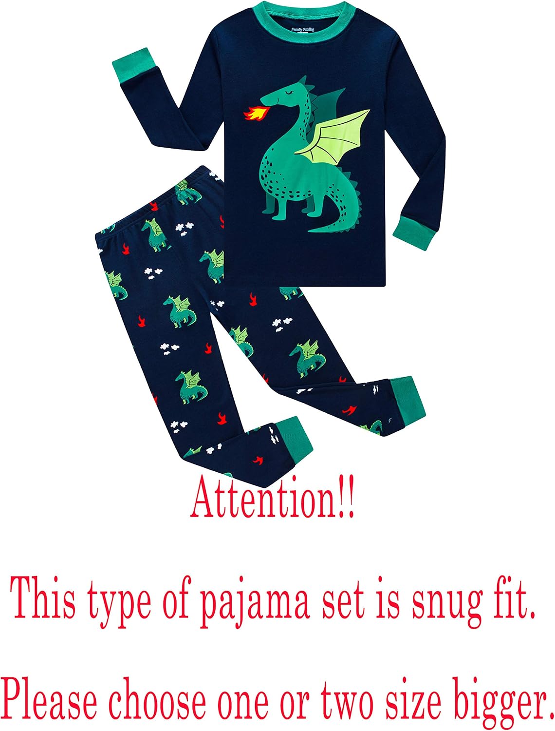 Detalle de Toddler Boys Pajamas 100% Cotton