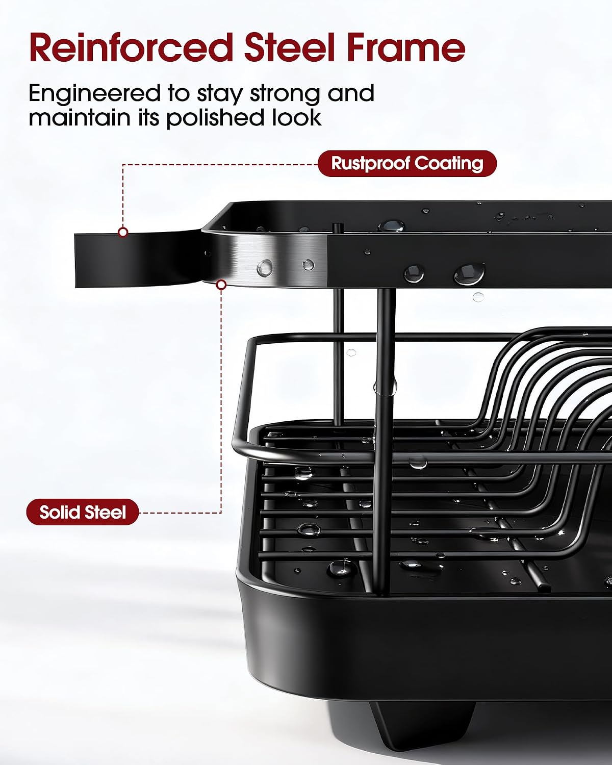 Detalle 2 de Sakugi Stainless Steel Dish Drying Rack