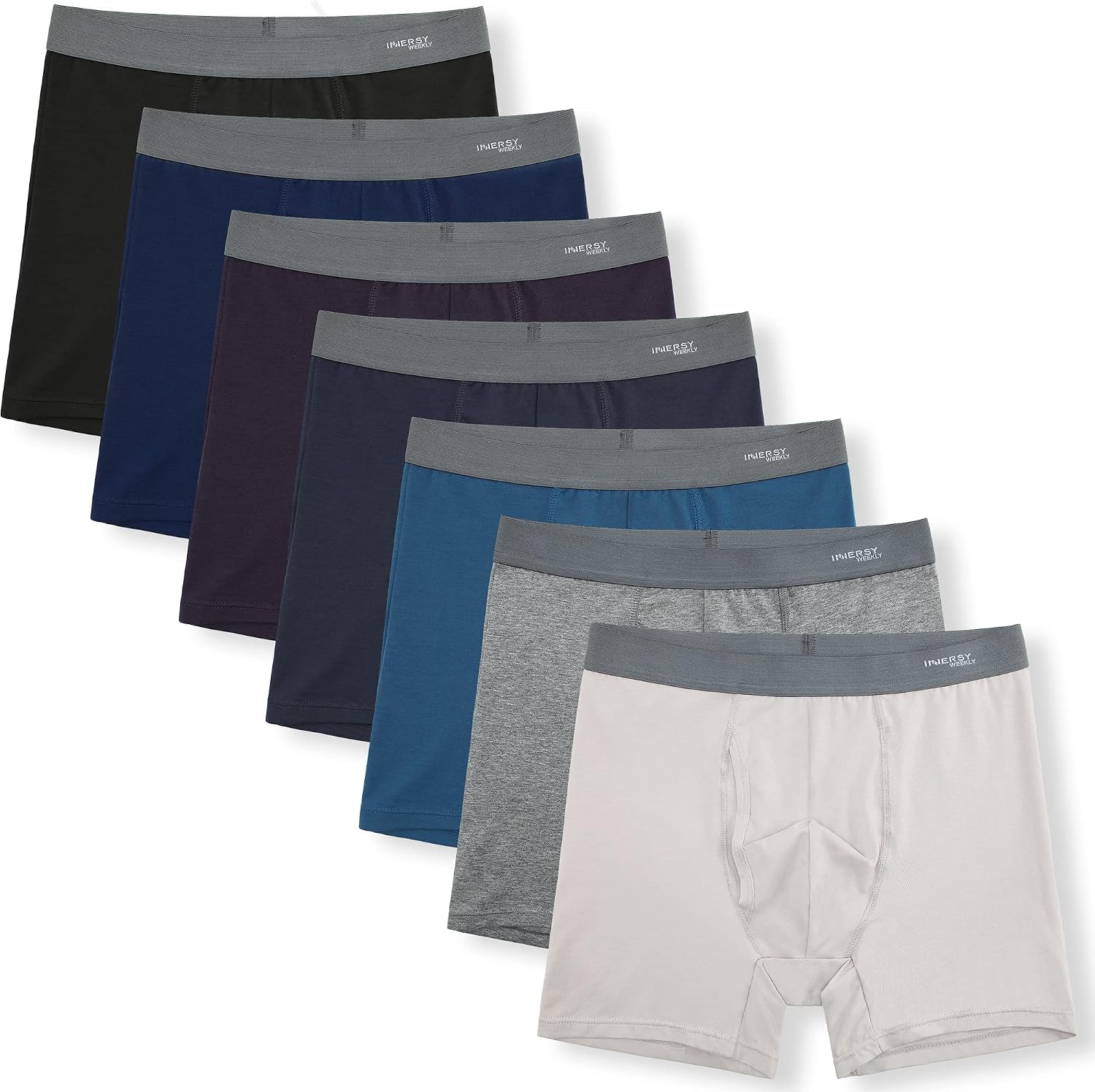 Thumbnail 4 de INNERSY Men's Cotton Underwear 7-Pack boxer briefs 🩲