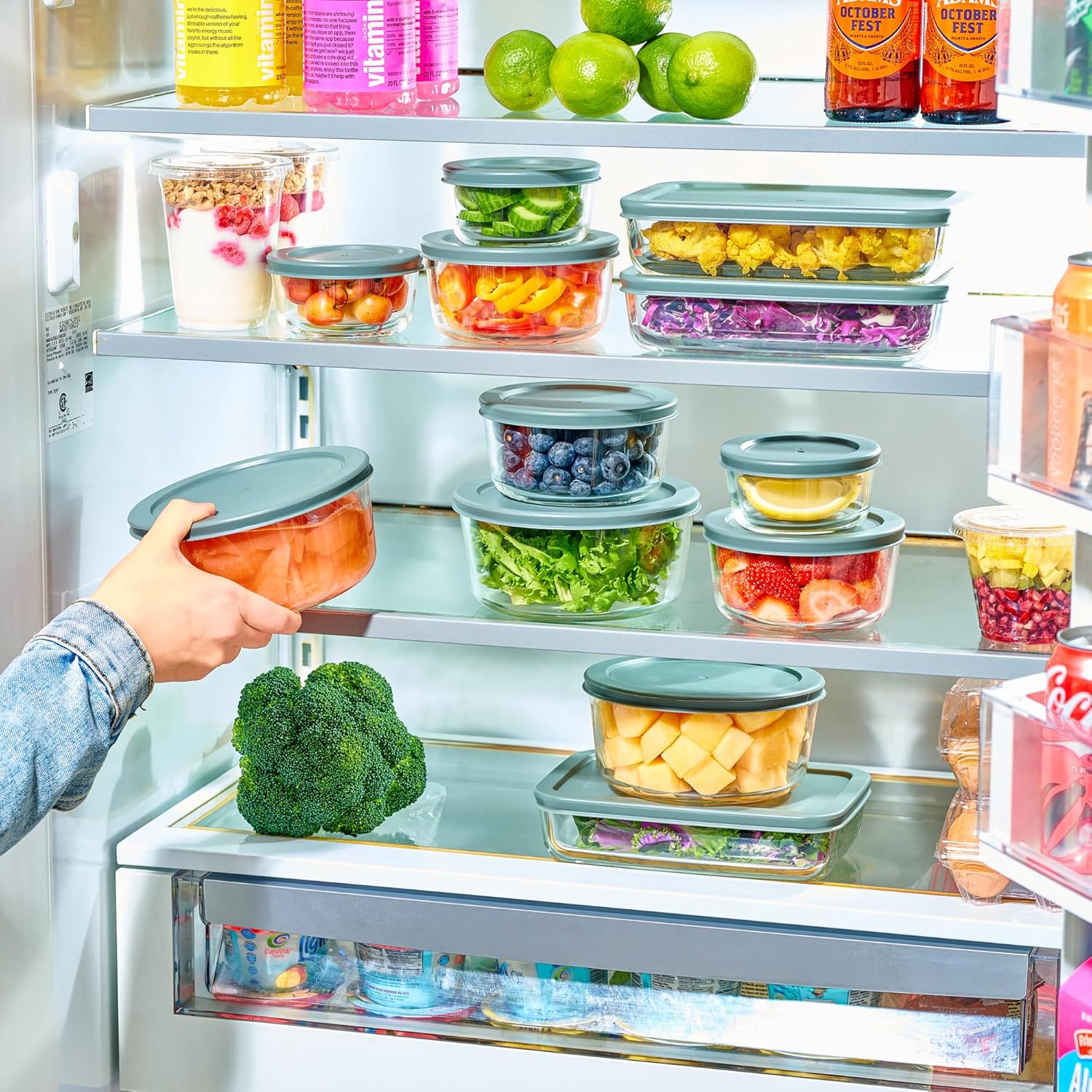 Detalle de 24pc Glass Food Storage Set 24pc