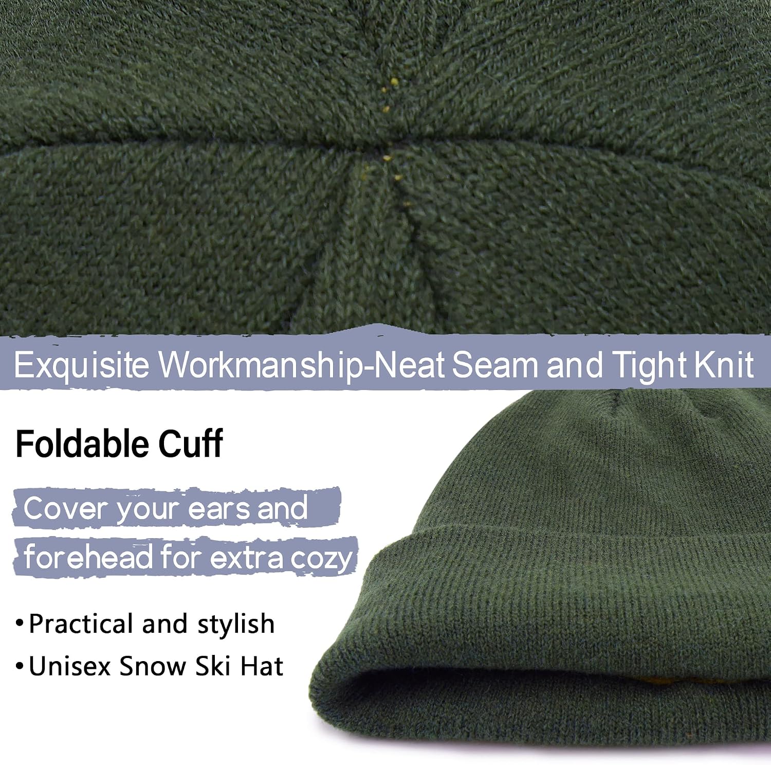Detalle de Cappello Invernale Beanie Foderato 22,5 cm 🧣