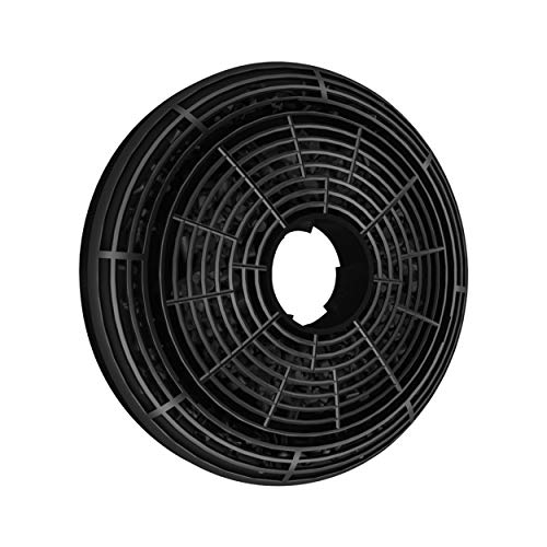 Detalle 1 de CIARRA CBCF002X2 Aktivkohlefilter, 2er-Set für Umluft-Dunstabzugshauben, Ø 135 mm