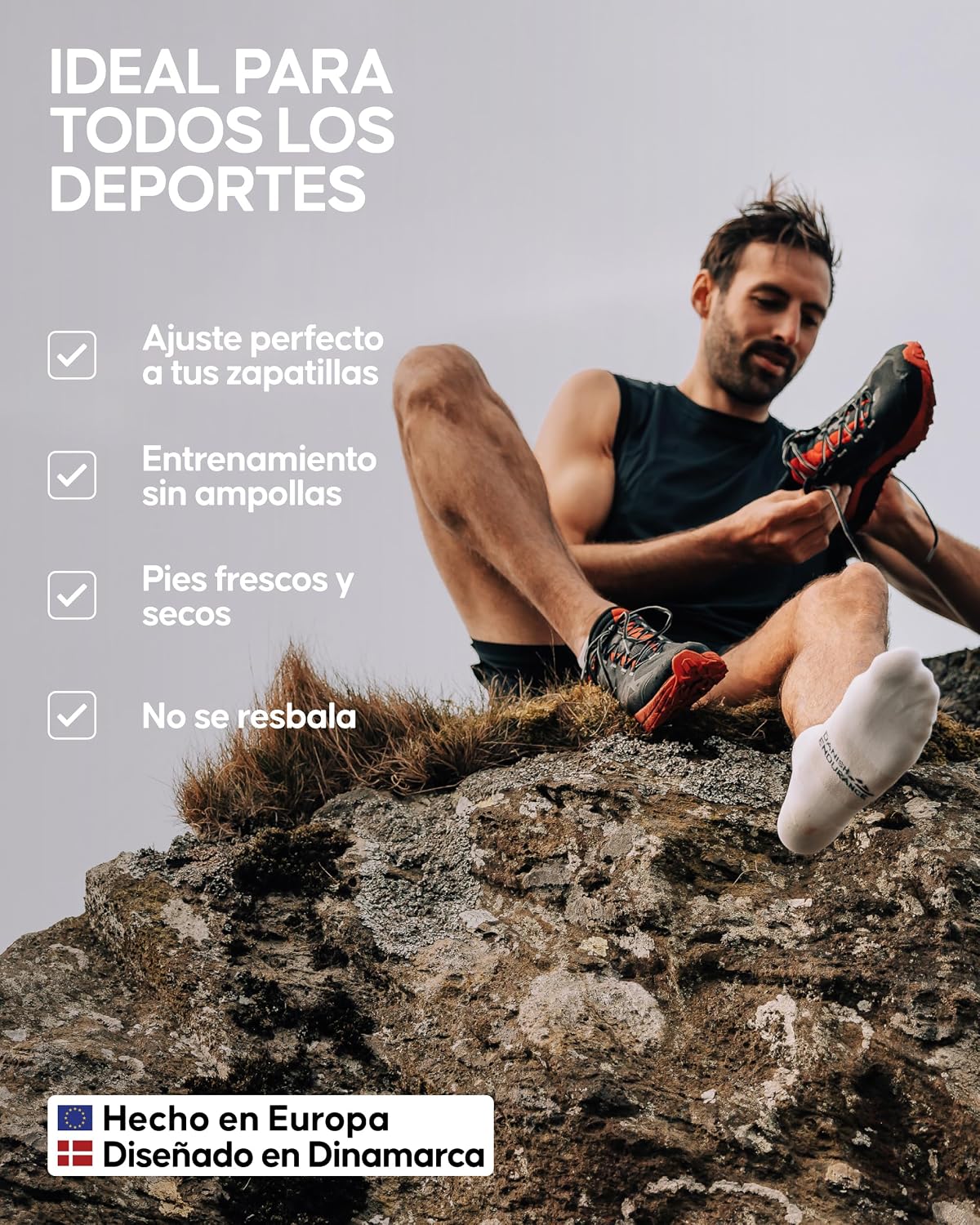 Detalle de DANISH ENDURANCE Calcetines Deporte Pack 3 y 5
