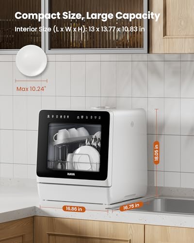 Thumbnail 8 de HAVA Table Top Dishwasher with Water Softener & Enhanced Energy Efficiency