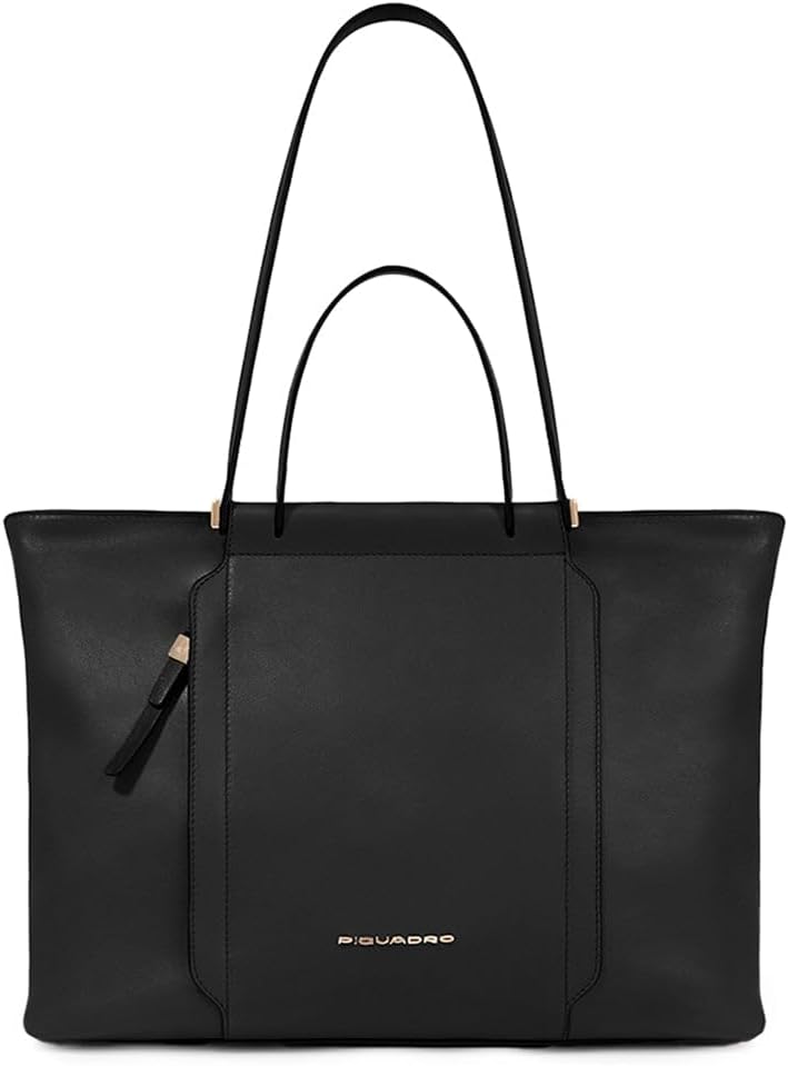 Detalle de PIQUADRO Borsa da Donna Porta PC 14" Circle - In Pelle, Nero