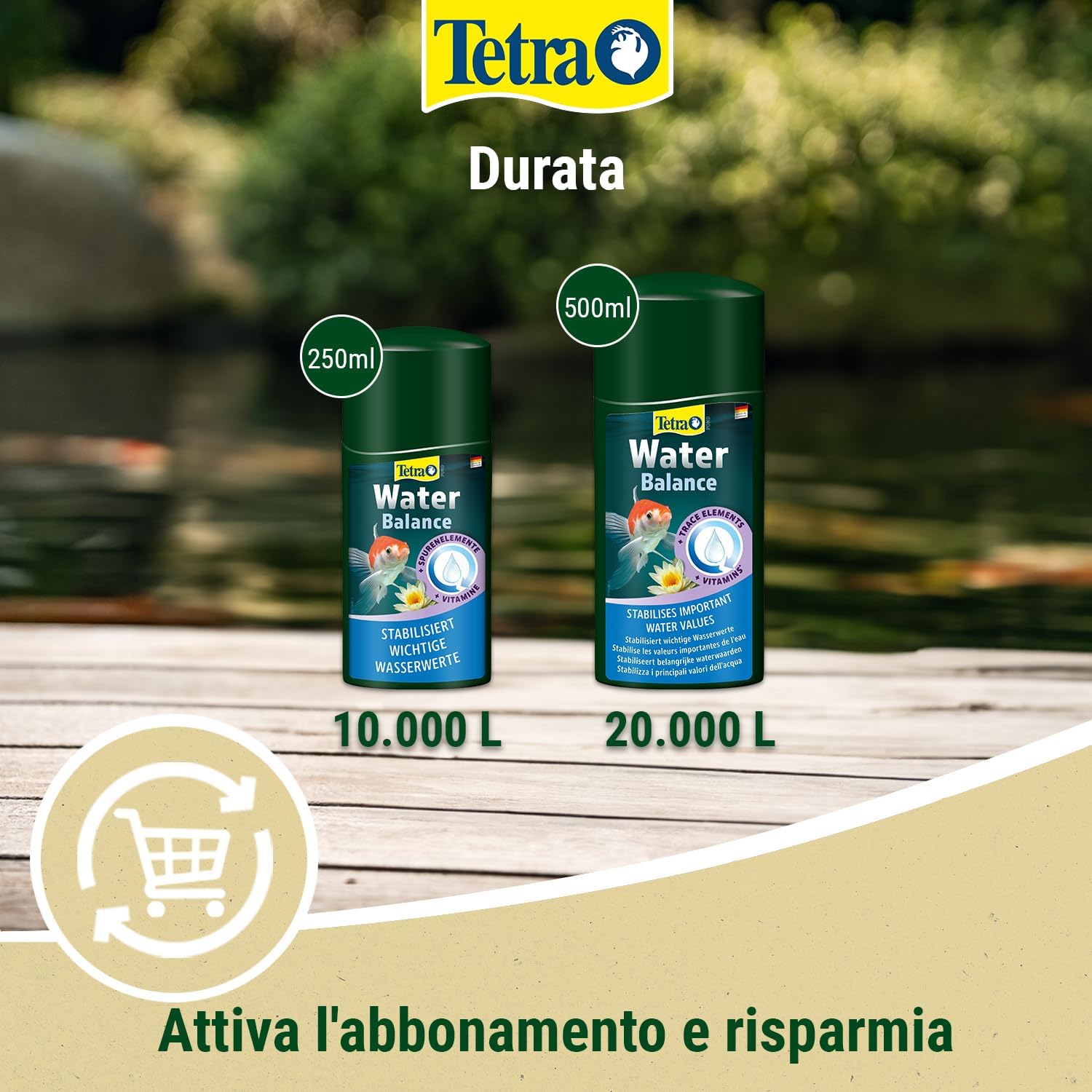 Detalle de Tetra Pond WaterBalance 500 ml: equilibrio biologico naturale per laghetti domestici
