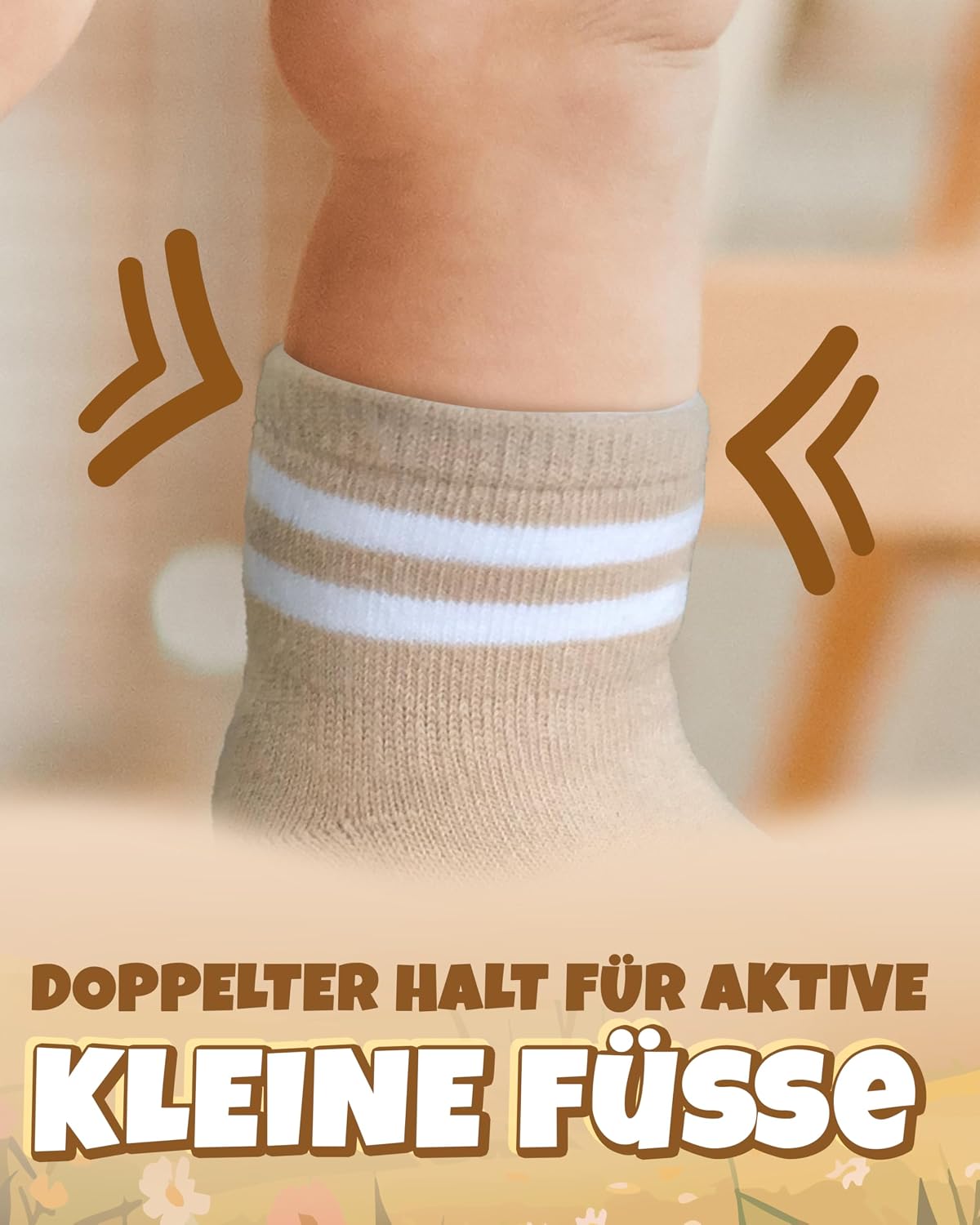 Detalle 1 de Kleinbär Stoppersocken Kinder ABS, 0-12 Monate