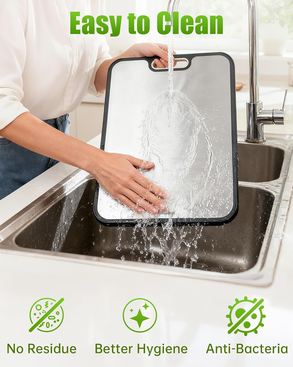 Detalle 2 de Washour Titanium Cutting Board 16" ๐ช