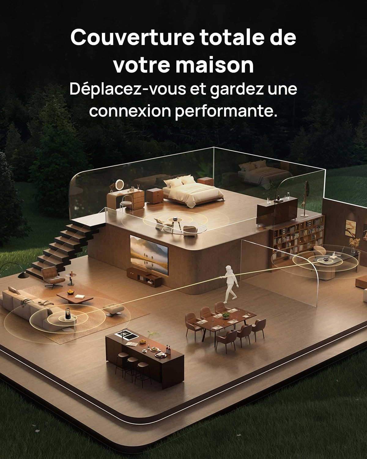 Detalle 1 de HUAWEI WiFi Mesh X3 Pro, WiFi 7 3,6 Gbit/s
