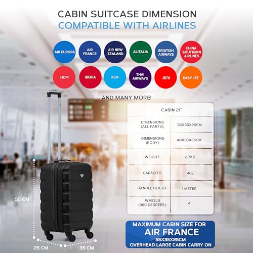 Detalle de Flight Knight 55x35x25 Cabin Luggage: A practical carry-on for hand luggage rules