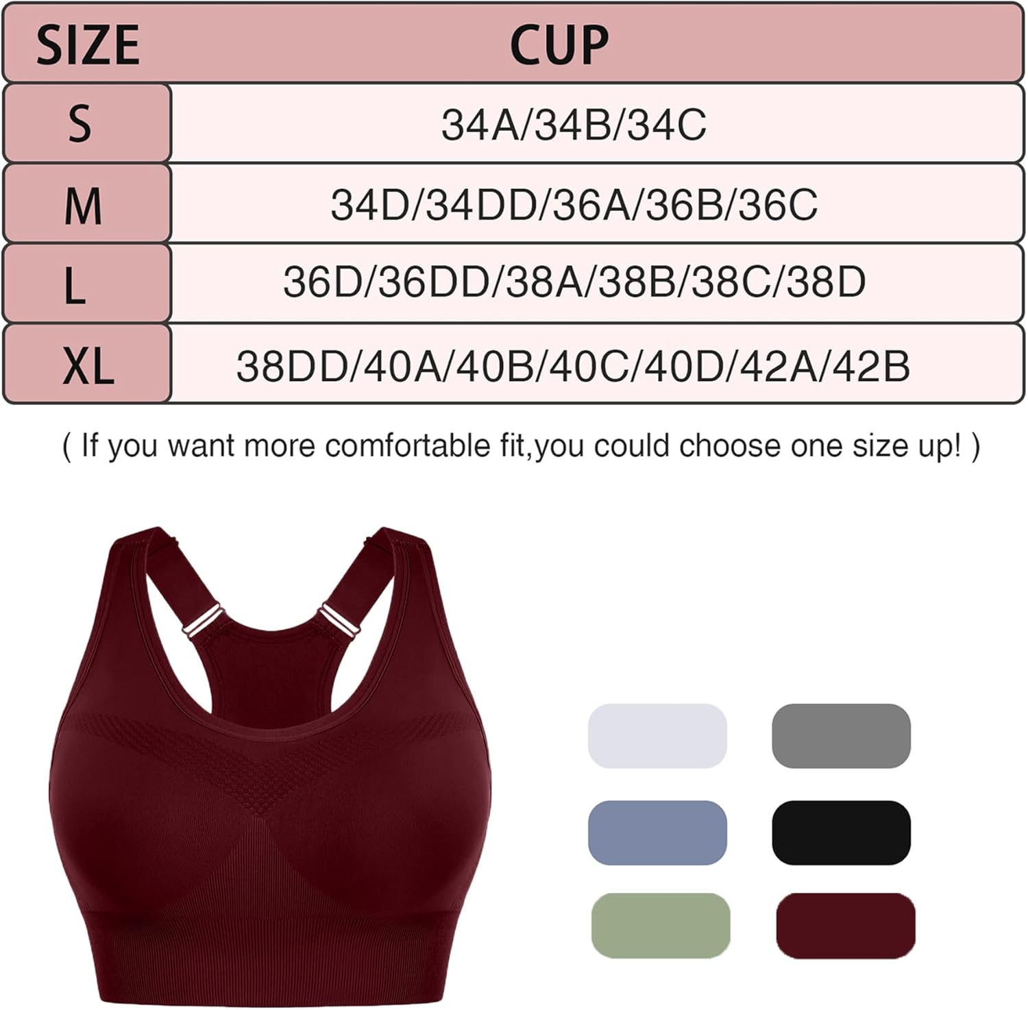 Thumbnail 5 de Litherday Brassière de sport femme sans armature avec coussinets amovibles