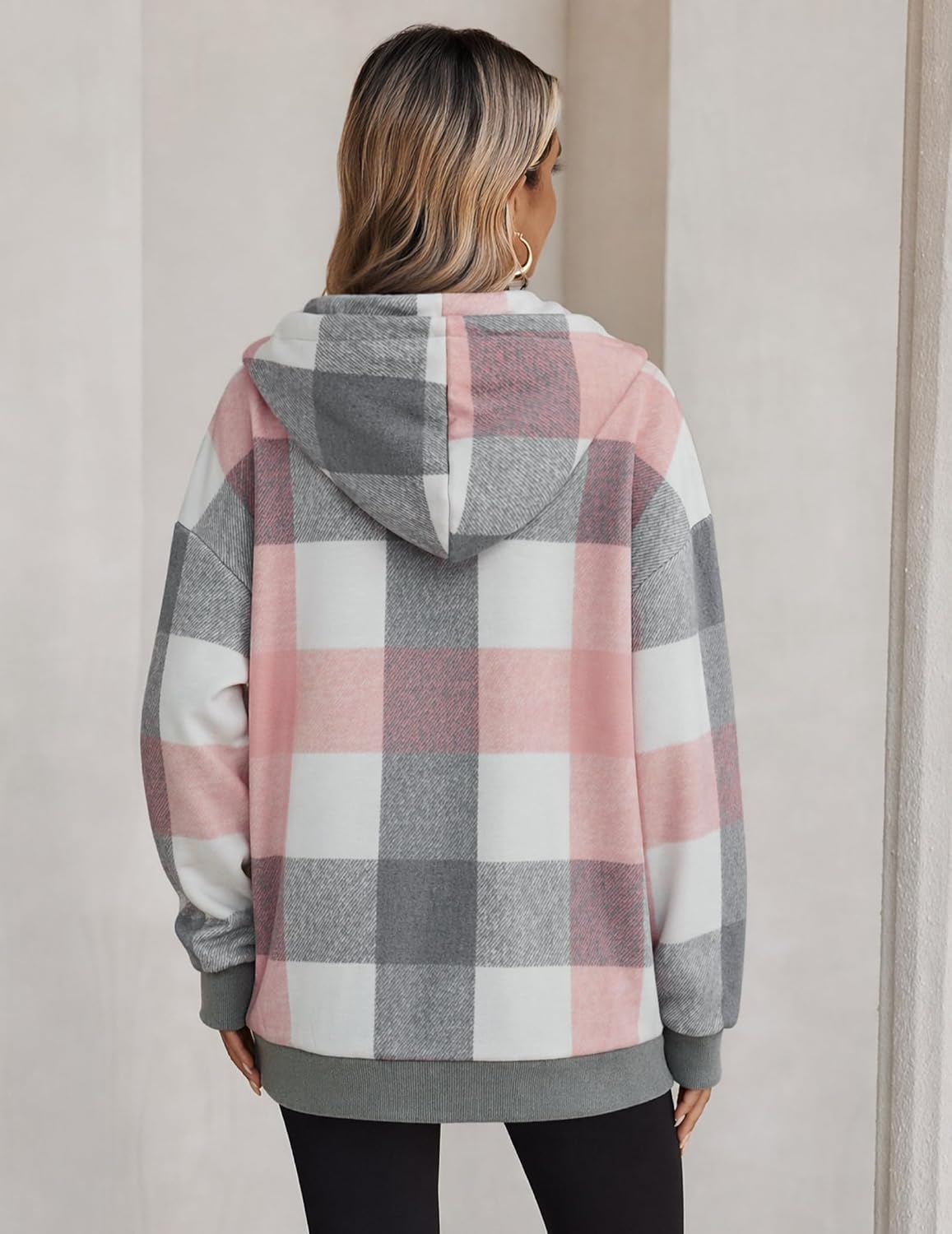 Thumbnail 5 de Zeagoo Women's Hoodie: Button-Front Hooded Sweatshirt with Pockets (S-3XL)