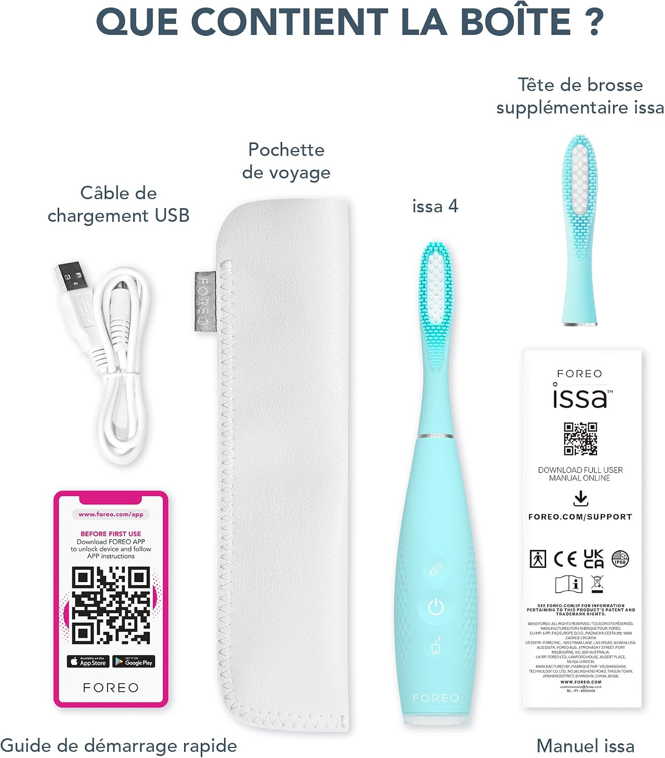 Detalle de FOREO ISSA 4, brosse à dents sonique 4-en-1