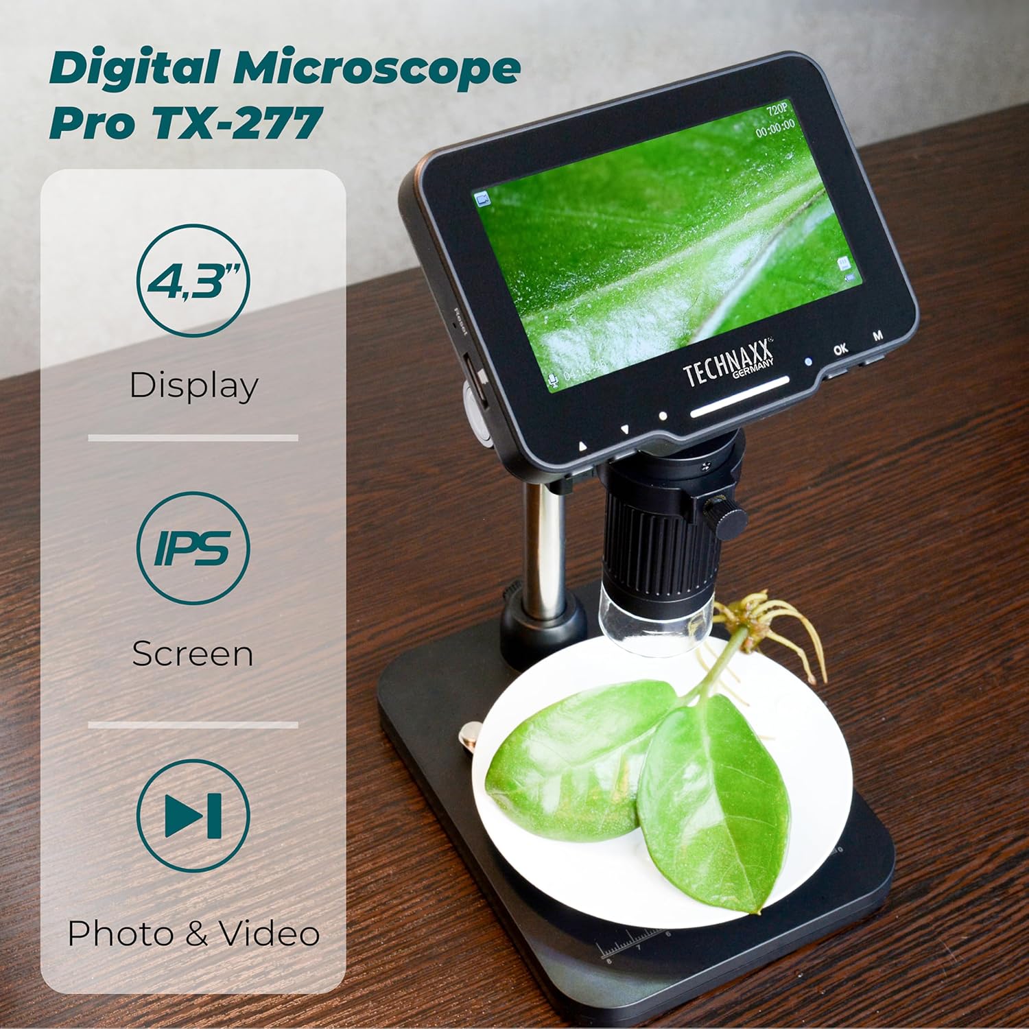 Thumbnail 2 de Technaxx Pro TX-277 Microscopio Digital 50x