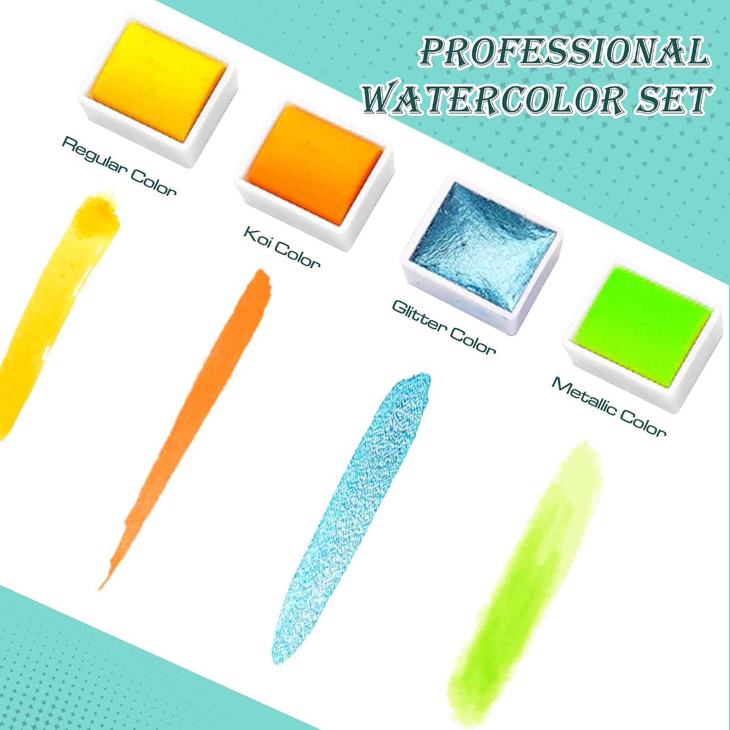 Thumbnail 6 de Kebuye Watercolour Paint Set 168 Colour – Portable Studio for All Levels