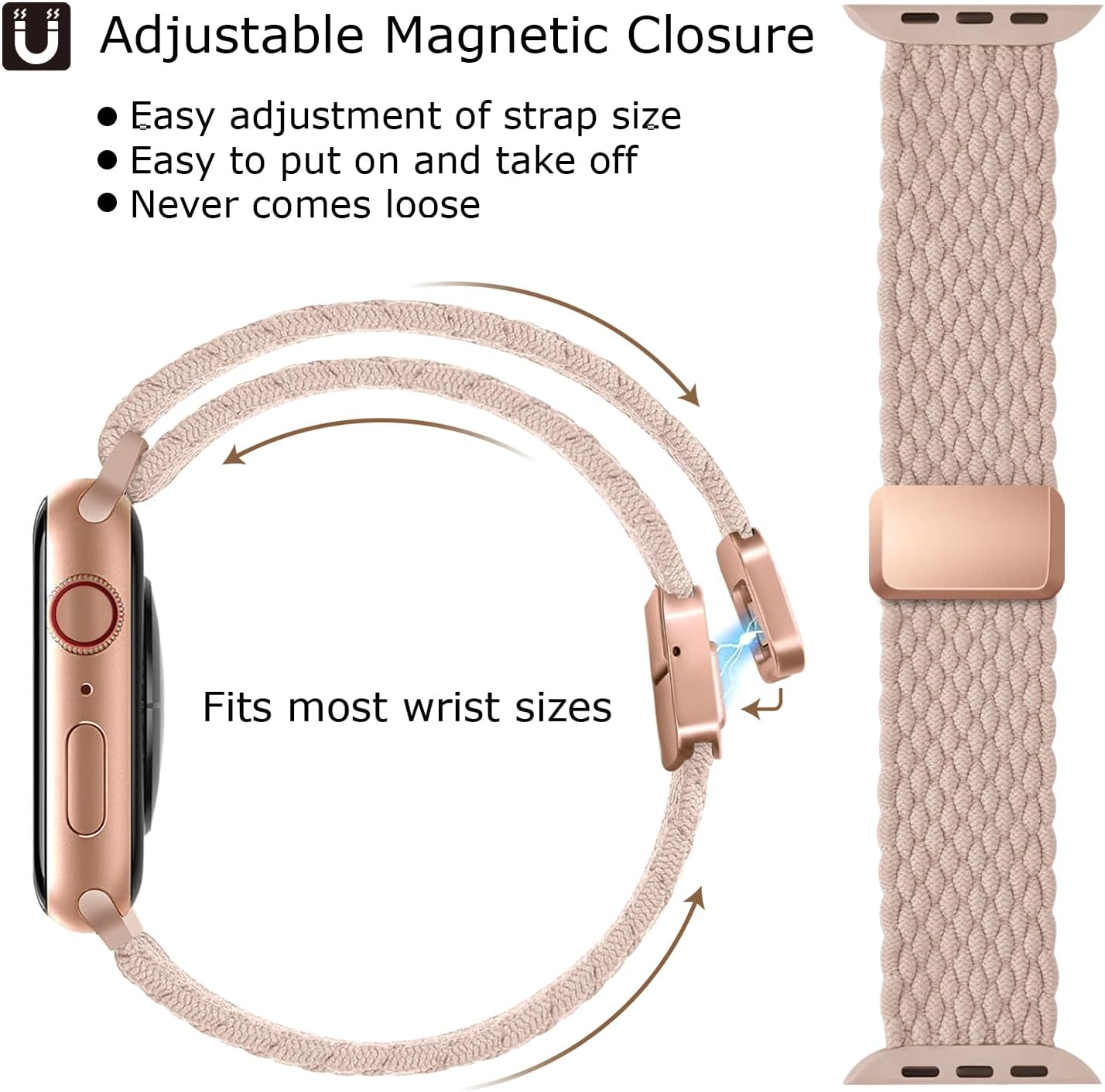 Detalle 2 de Higgs Geflochtenes Armband Apple Watch 40–42mm