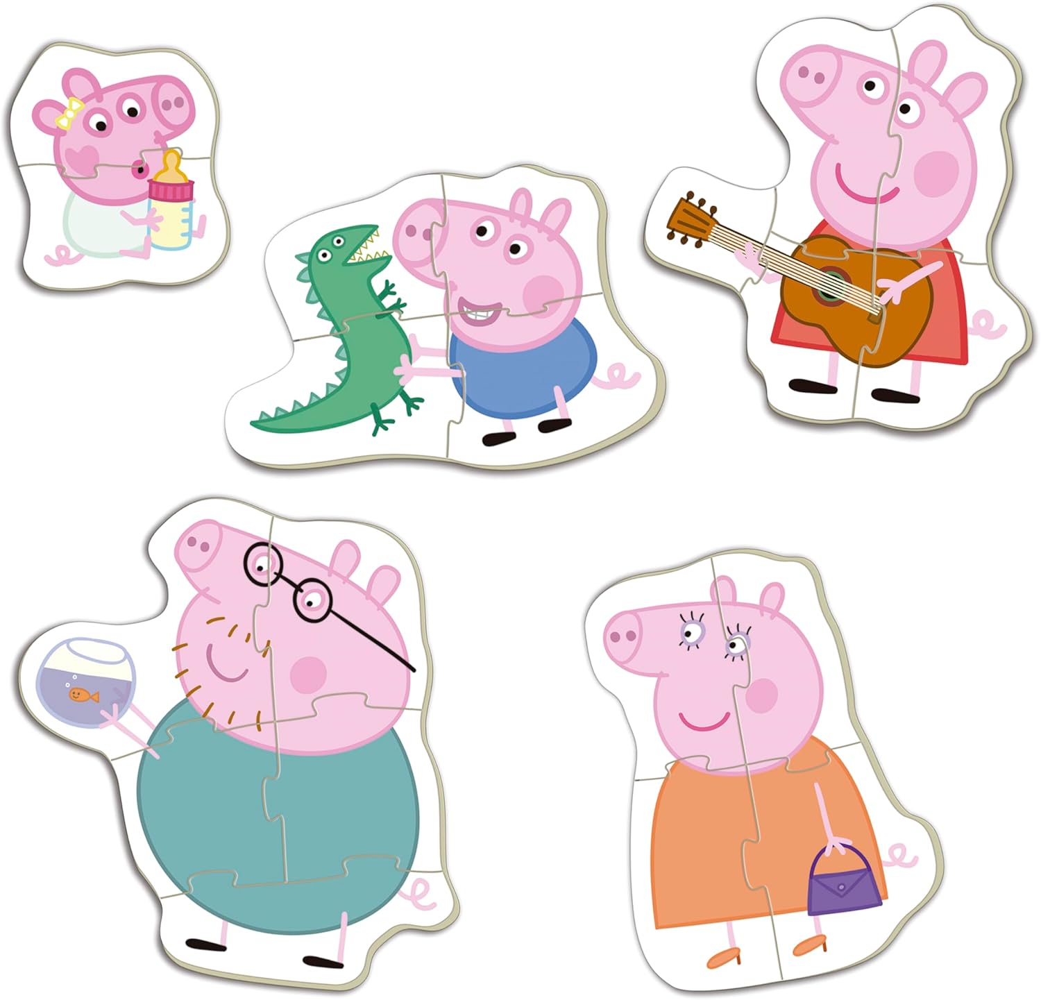 Thumbnail 1 de Educa – Lot de 5 puzzles progressifs bébé Peppa Pig (3 à 5 pièces) pour enfants dès 2 ans