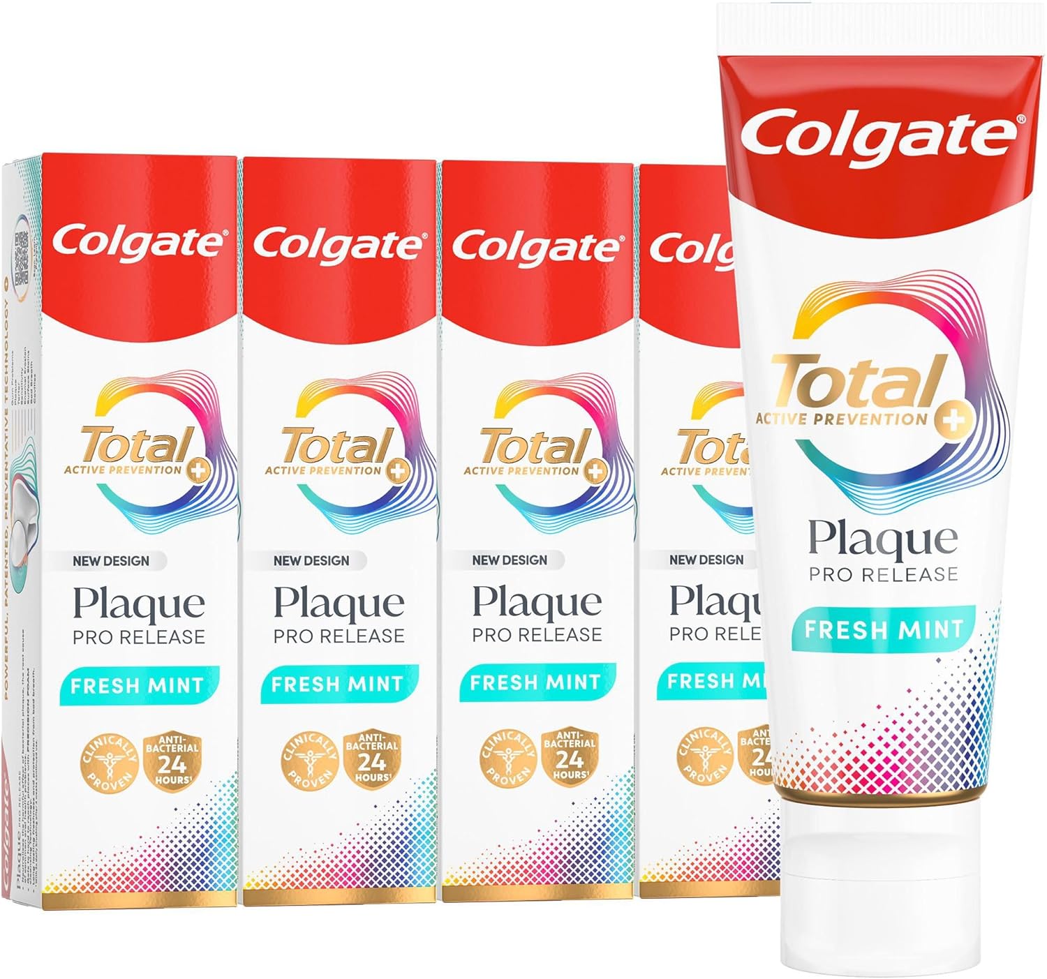 Detalle de Colgate Total Plaque Pro-Release 75ml toothpaste 🪥