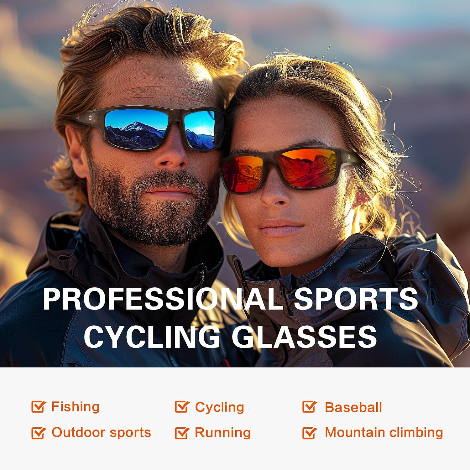 Detalle de Suoso Polarized Sports Sunglasses, TR90 Frame
