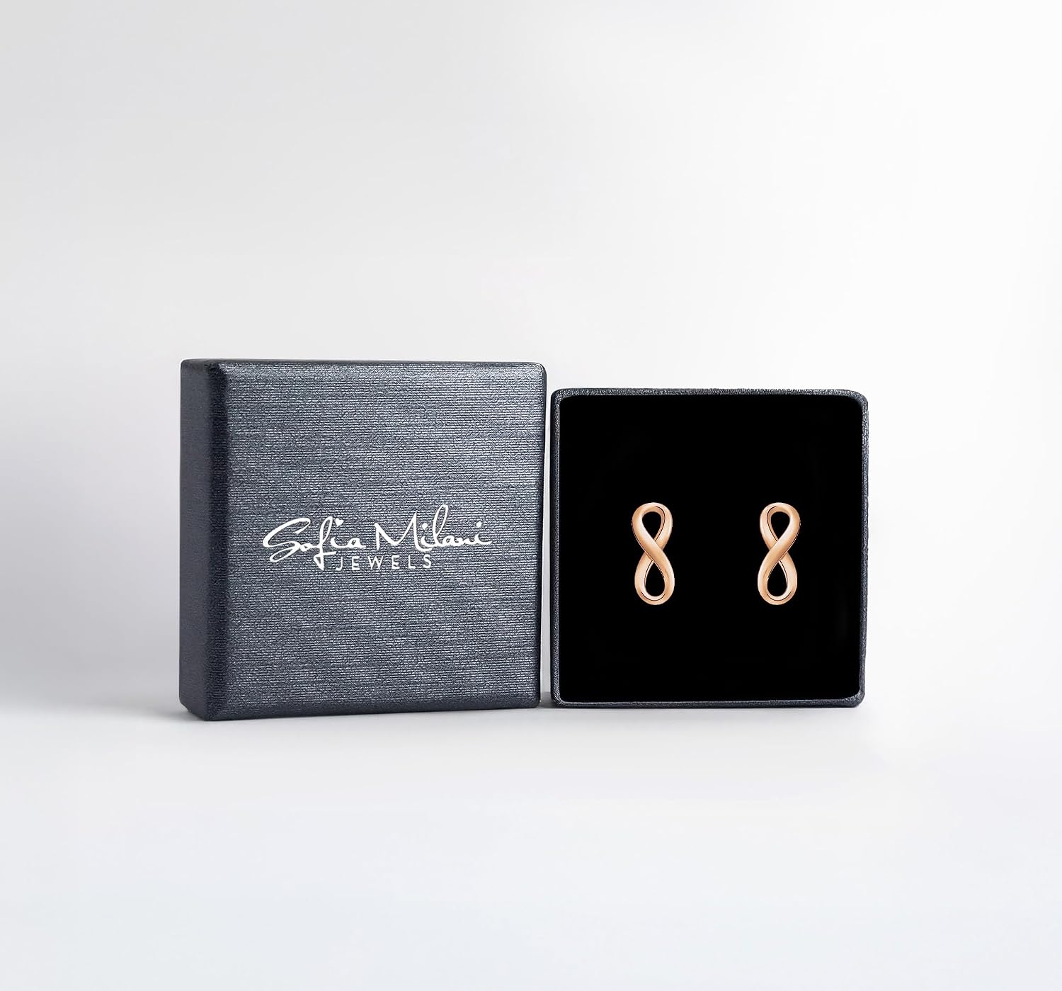 Detalle de SOFIA MILANI Damen Ohrringe 925 Silber – Ohrstecker Unendlich