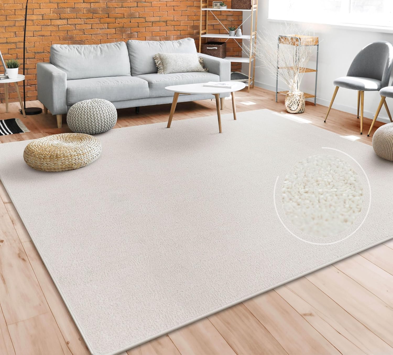 Thumbnail 6 de Paco Home Teppich 240x340 cm Anthrazit
