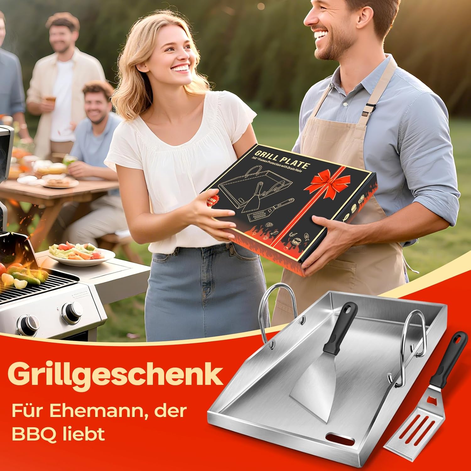 Detalle 2 de Grillplatte Plancha 40 x 30 cm