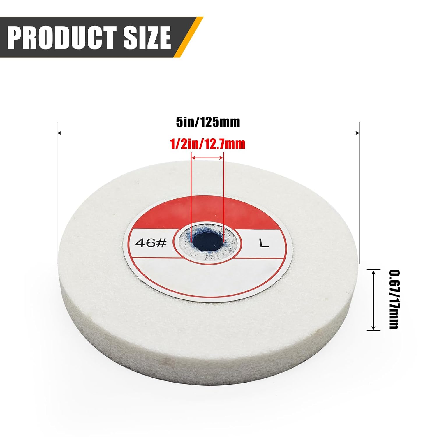 Detalle 2 de Bench Grinding Wheel, 46 Grit