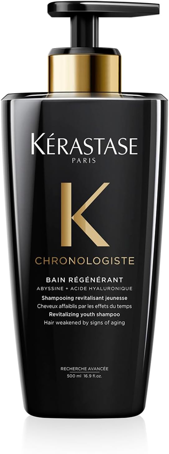 Detalle de Kérastase Chronologiste Bain Régénérant: shampoo rivitalizzante da 500 ml per capelli più forti e luminosi