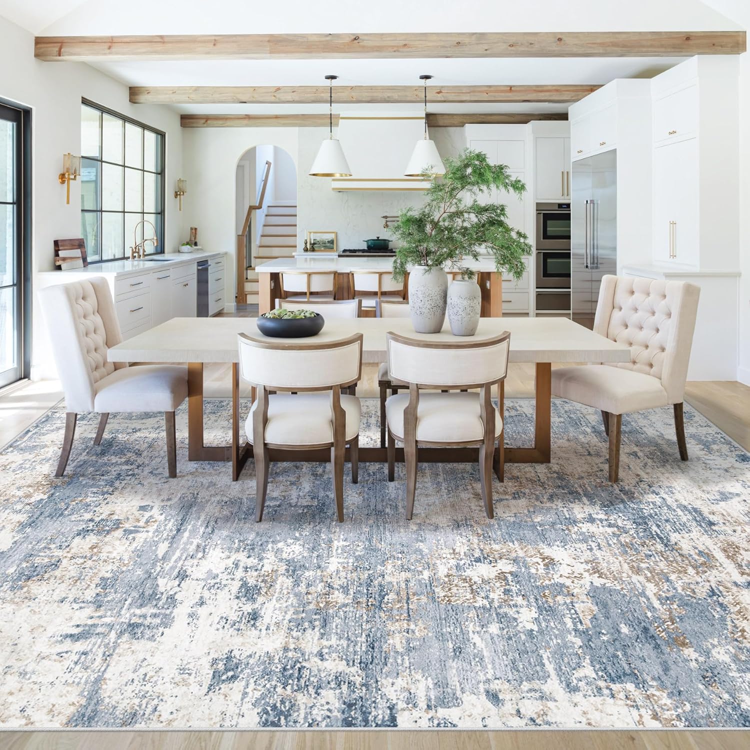 Thumbnail 4 de Modern Abstract 8x10 Area Rug 🏠