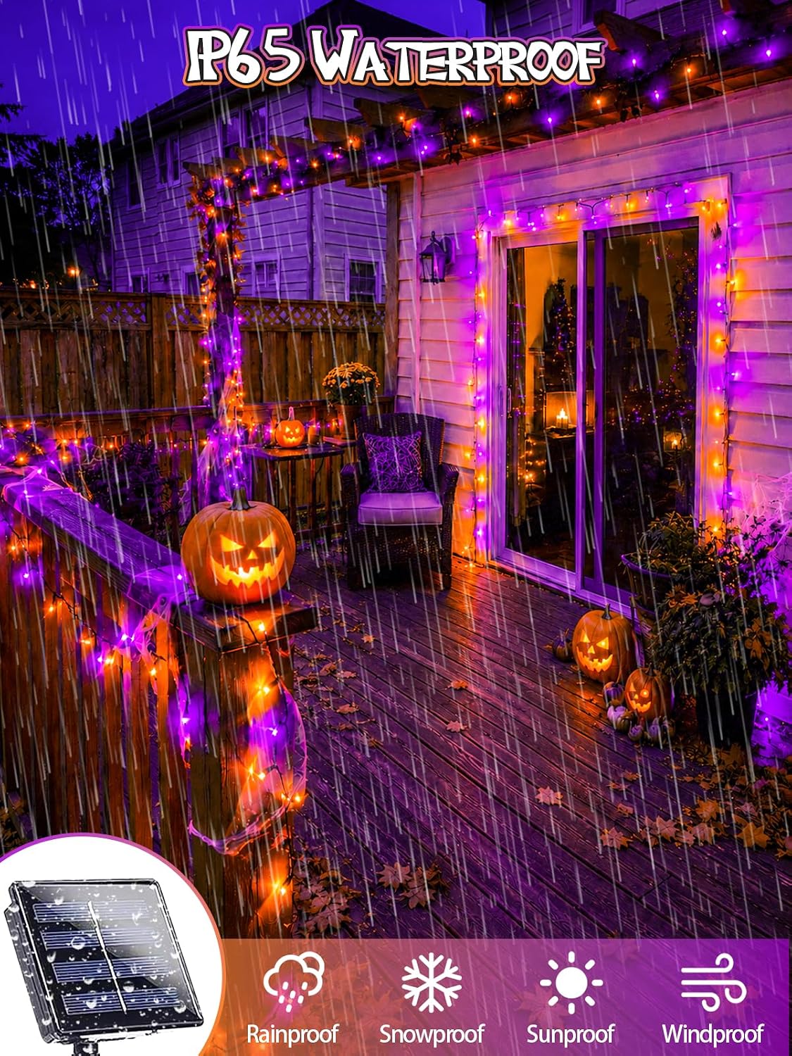 Detalle 2 de Solar Halloween String Lights, 600 LEDs