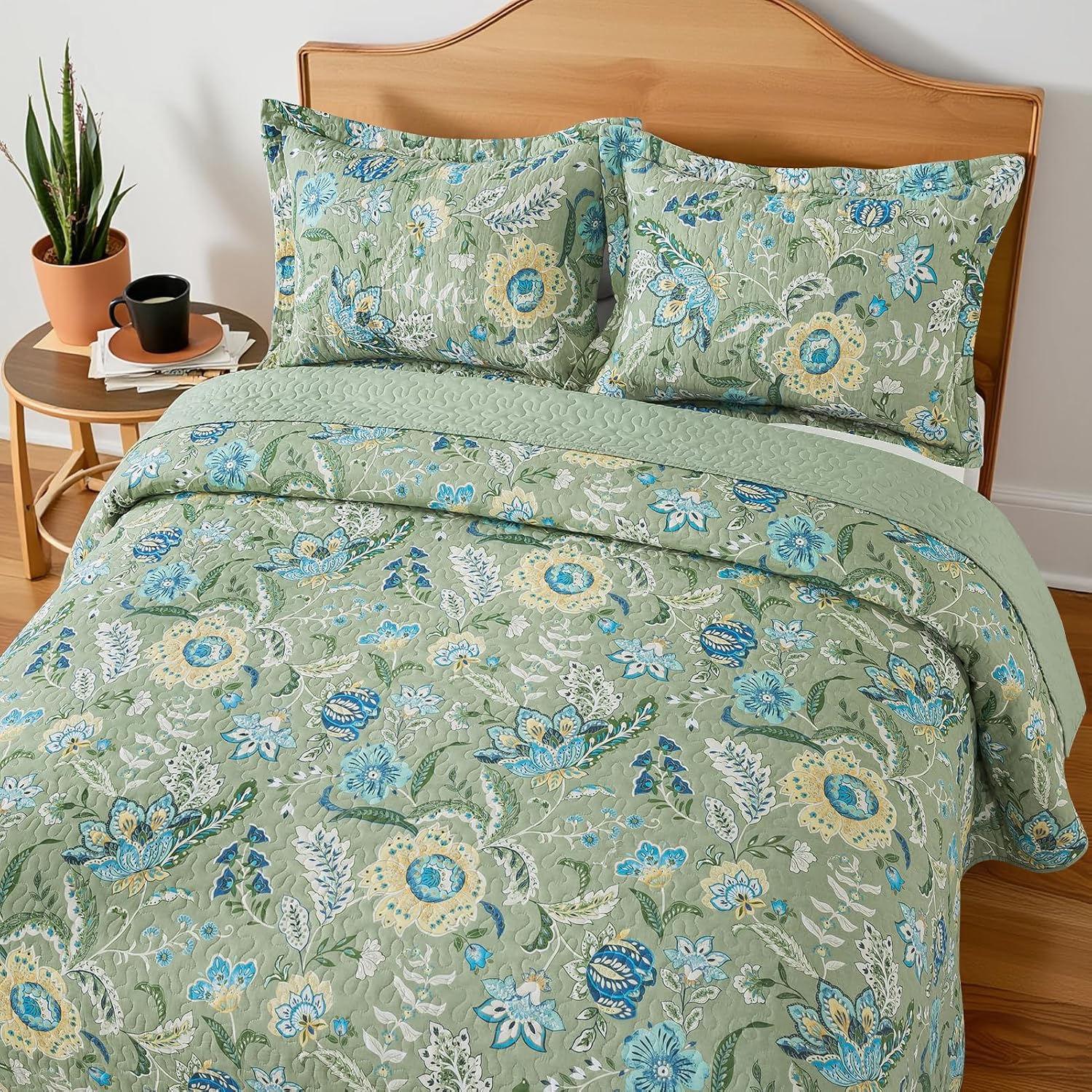 Detalle de BEDIFANY Queen Quilt Set 100% Cotton