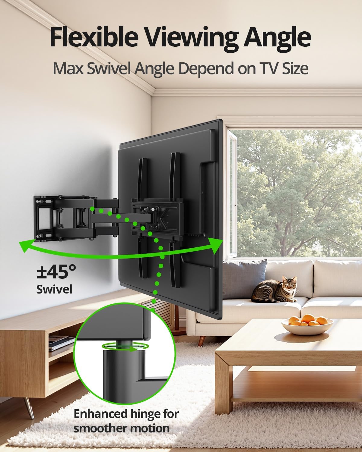Thumbnail 3 de USX MOUNT XMM903 Full Motion TV Wall Mount, 32–70 in, Swivel and Tilt