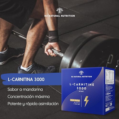 Thumbnail 1 de N2 Natural Nutrition L Carnitina 3000 in fiale da 3000 mg (40 fiali) – integratore liquido