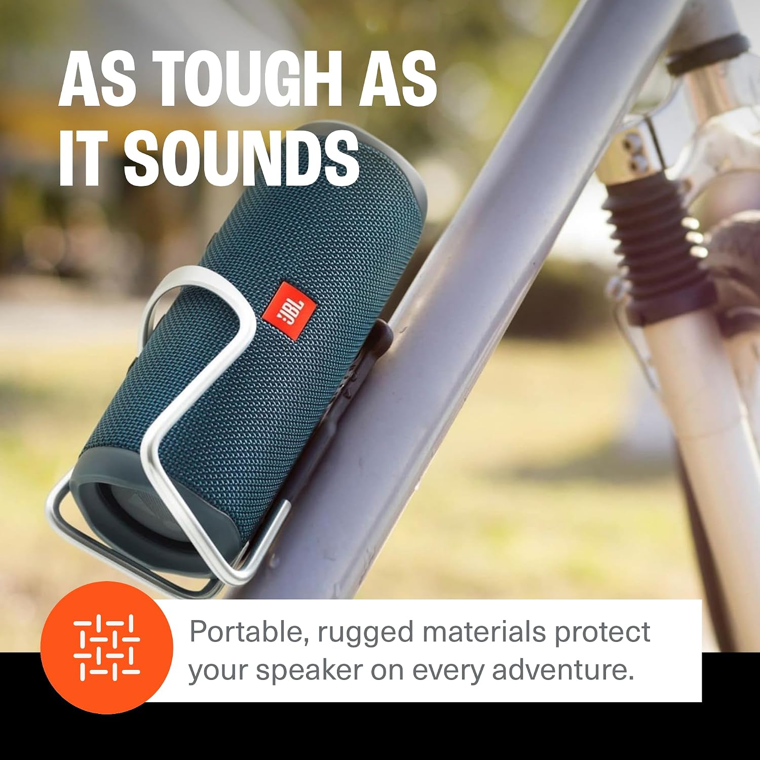 Detalle 2 de JBL Flip 5 Wireless Portable Bluetooth Speaker (Black) — IPX7 Waterproof, 12 Hours, PartyBoost