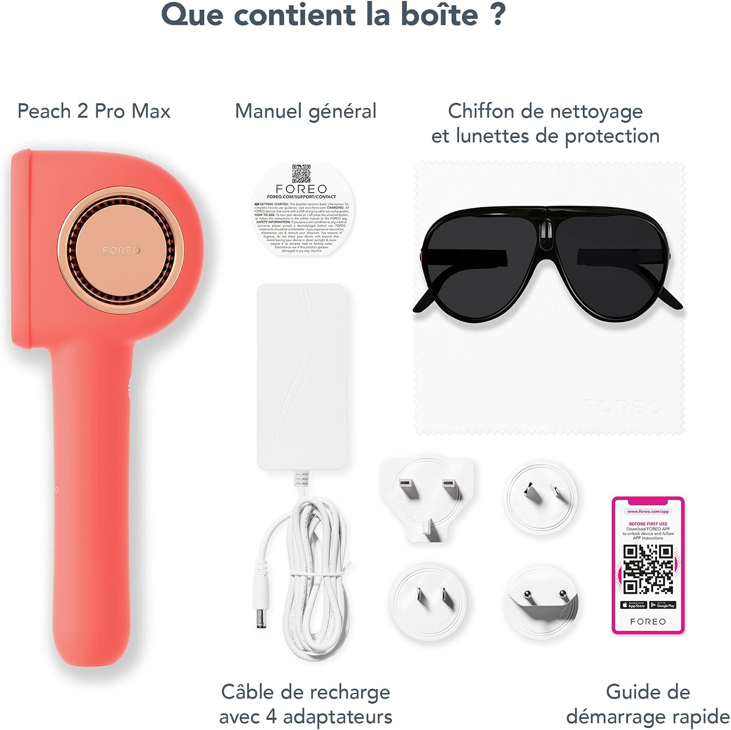 Thumbnail 6 de FOREO PEACH 2 Pro Max – Appareil IPL pour épilation visage & corps à domicile
