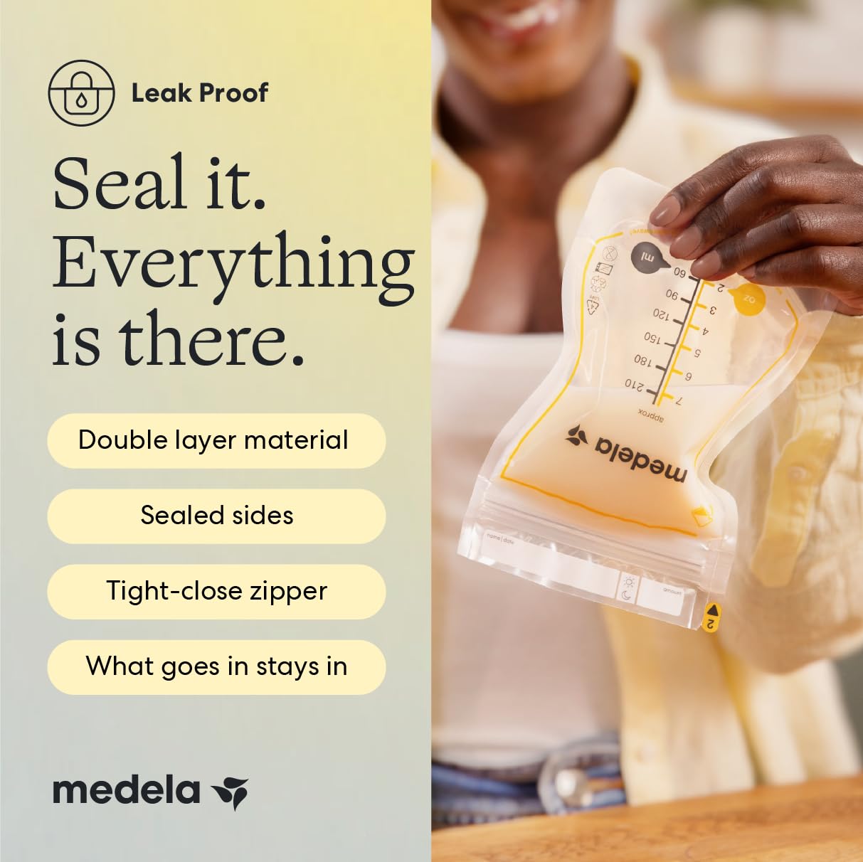 Thumbnail 4 de Medela Easy Pour Breastmilk Storage Bags 100 count