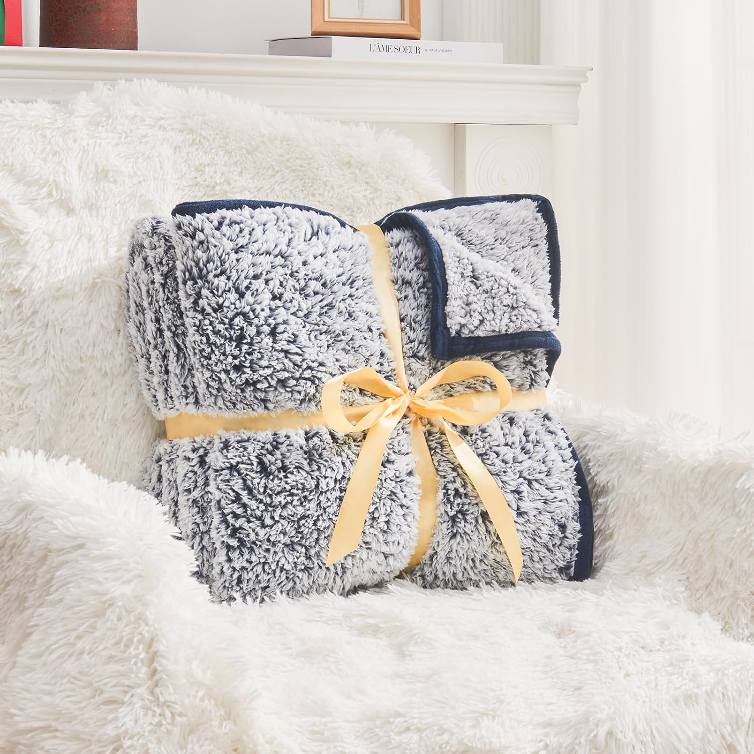 Thumbnail 6 de EMME Sherpa Ultra Soft Fleece Throw 152 x 203 cm 🛋