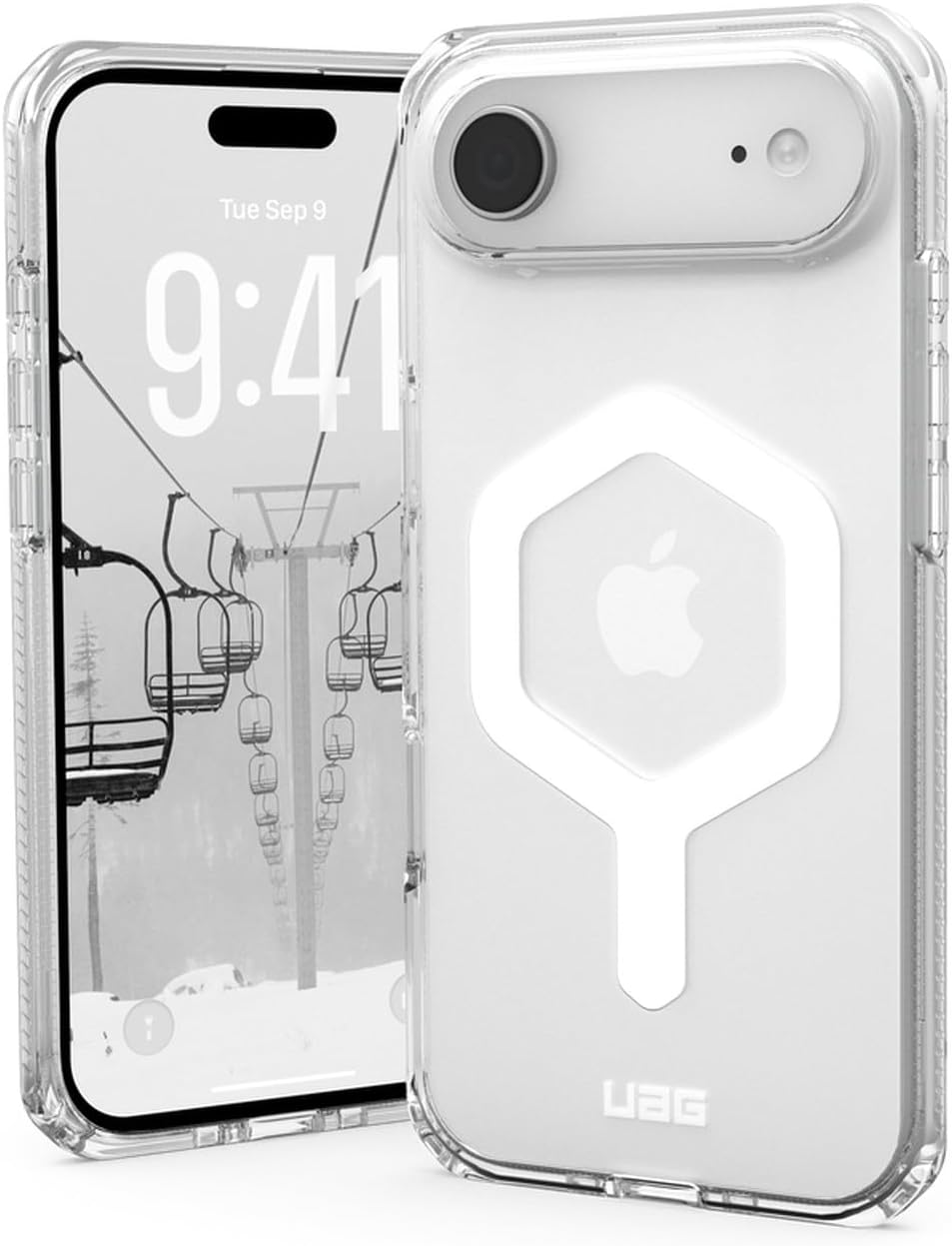 Detalle de URBAN ARMOR GEAR UAG-IPH25LB-YMS-I/W iPhone 17 Airケース 耐衝撃・MagSafe対応 アイス/ホワイト