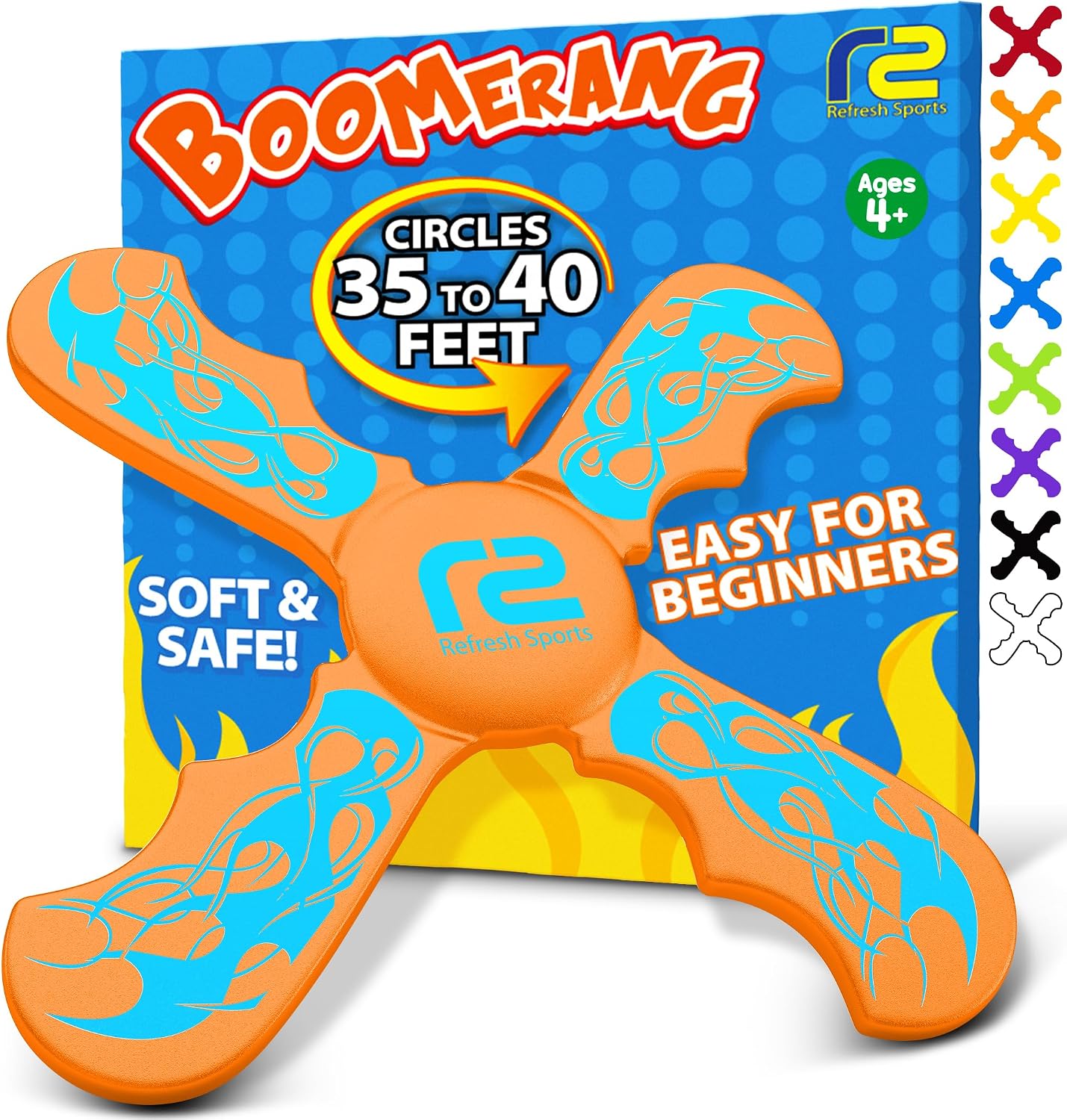 Detalle de Boomerang for Kids EVA Foam — Easter, Valentine’s & Birthday Gift Outdoor Toy