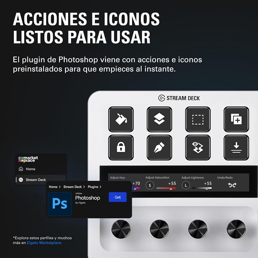 Thumbnail 2 de Elgato Stream Deck+ White 🎮 Controlador de streaming y audio